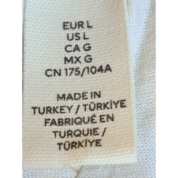 Women's H&M White Tank Top Size Large New with Tags - Picture 5 of 8